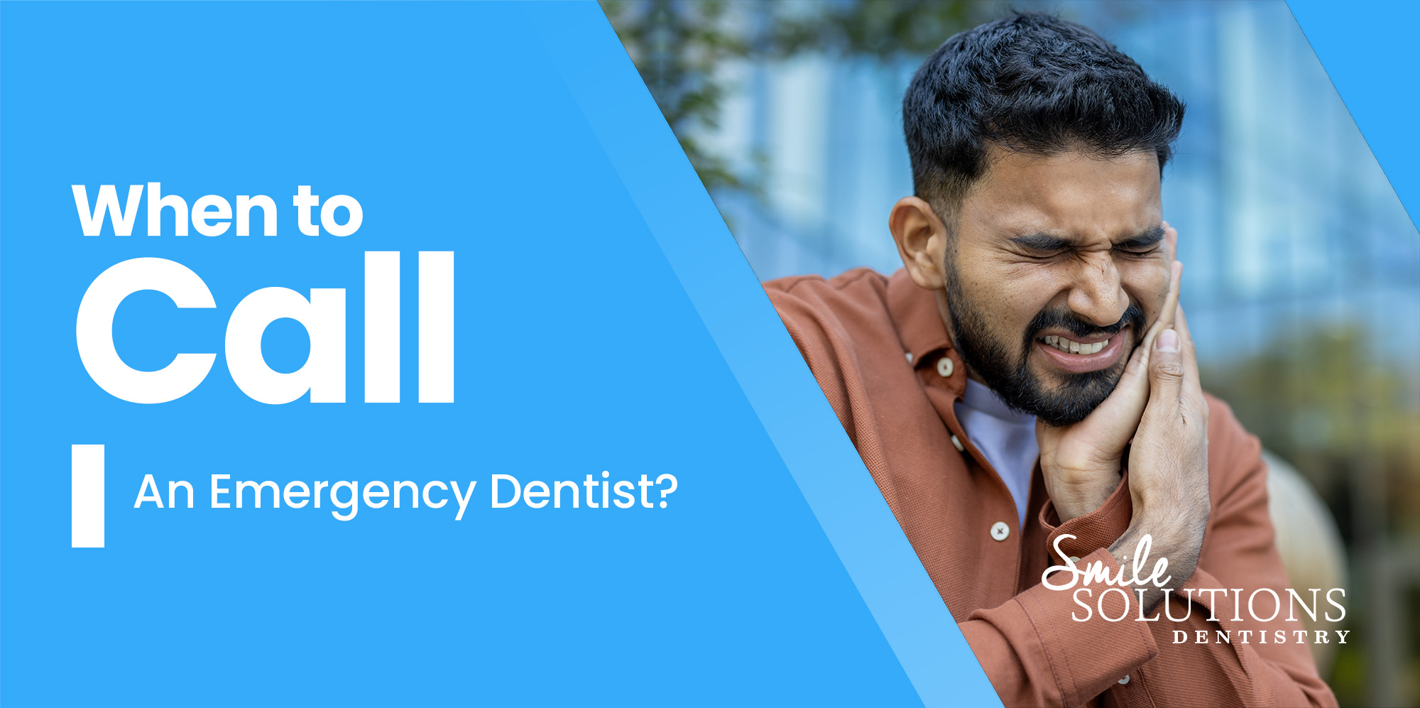 Man experiencing extreme tooth pain